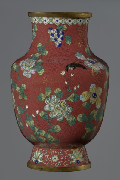 Vase, cloisonné enamel; Chinese, Qing dynasty, Xianfeng period 1851–1861; 1st half of the 19th