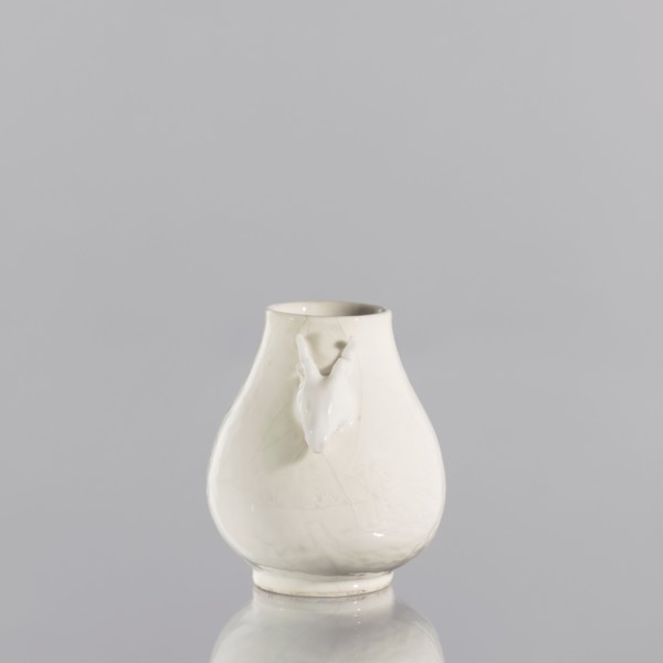 Vase, purchase provenance; Chinese; porcelain blanc de Chine decorative vessel; ceramics; Qing