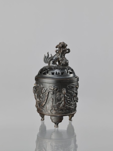 Censer with cover, Chinese, Qing dynasty 1644–1911, 18th century. Material/Type: ritual/ceremonial