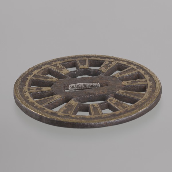 Crossguard tsuba, Shôami attributed and Migaki attributed; unsigned. 18th century Edo period,