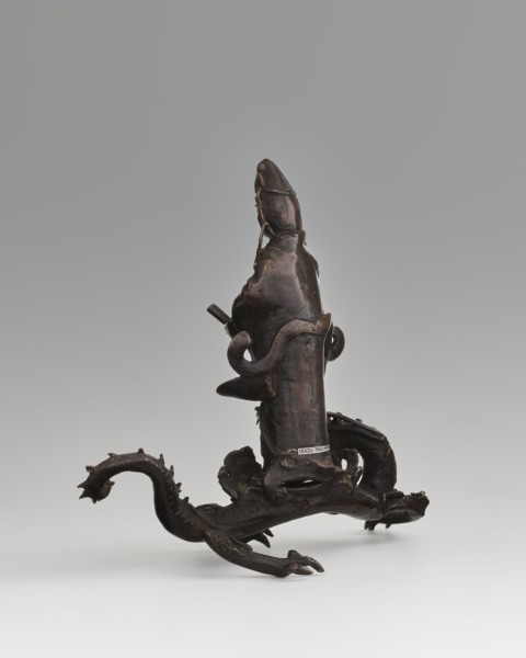 Guanyin on a dragon; creator, ; Chinese; Qing dynasty 1644–1911; Buddhism; bodhisattva/goddess of
