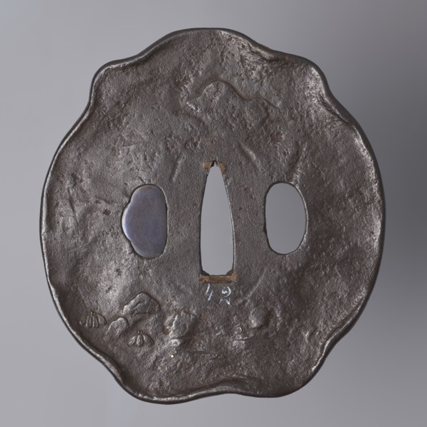 Crossguard tsuba, Kaneie role classification of creator, school craftsman author; Japanese; Edo
