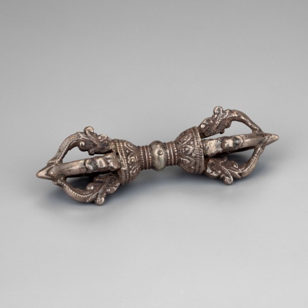 Vajra;, Himalayan, Tibetan Buddhist art; vajra ceremonial object; 18th century ; Tibet ; height 9.5