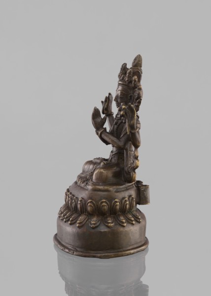 Bodhisattva Avalokiteshvara Sadaskari, 18th–19th century, Nepal. Sculpture/figurine cult object,