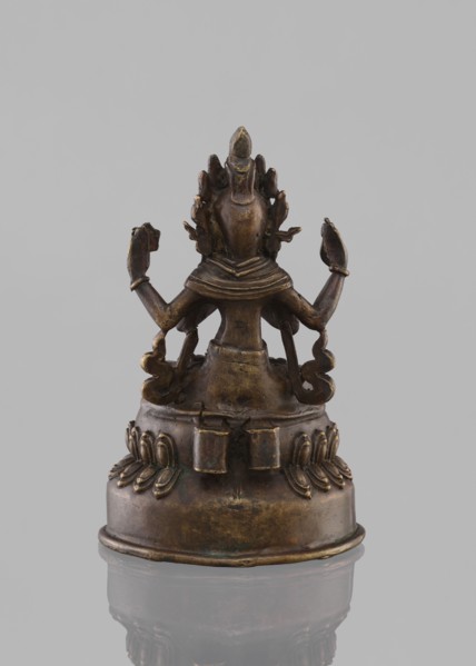 Bodhisattva Avalokiteshvara Sadaskari, Bodhisattva Sadaksari sPyan-sras-gzigs in dhanasana on a