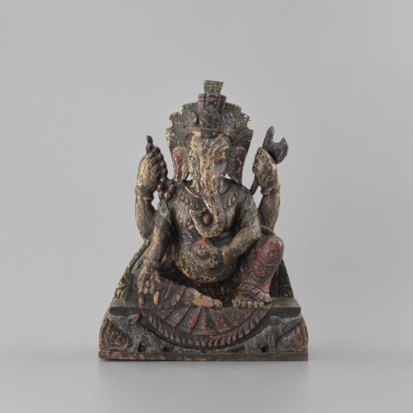 Ganesha, unknown artist, late 18th century, Nepal; sculpture height 26.0 cm, width 19.5 cm, depth 8