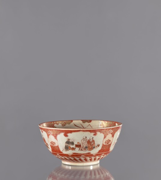 Bowl, Kutani, Japanese, Edo period 19th century, Kaga province. Porcelain vessel height 8.8 cm,