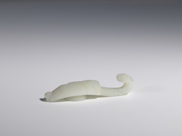 Belt clasp, Chinese, Chinese art, cicadas, lizards, Qing 1644–1911. Stem: stylized cicada with a