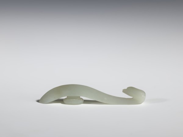 Belt clasp, Chinese, Chinese art, birds, Qing 1644–1911, handle with an edge on the spine and a