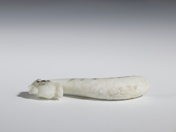 Belt clasp, ruyi auspicious scepter and dragons iconography, Chinese, Qing dynasty 1644–1911,