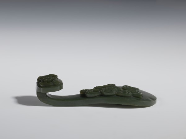 Belt clasp, Chinese, lizards zool., ruyi auspicious scepter iconographic, Immortals iconographic,