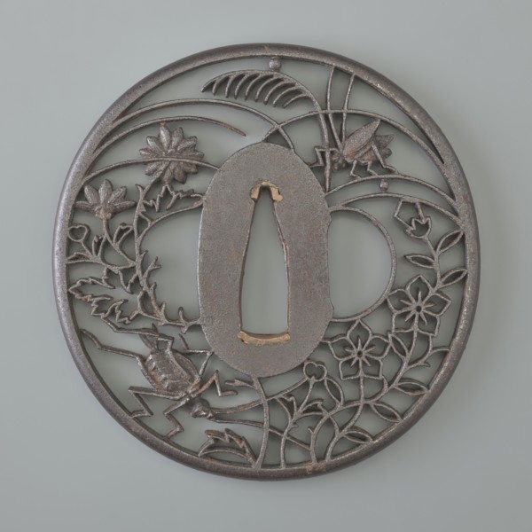 Crossguard tsuba, Akasaka role classification of creator, school author; Japanese; Edo period