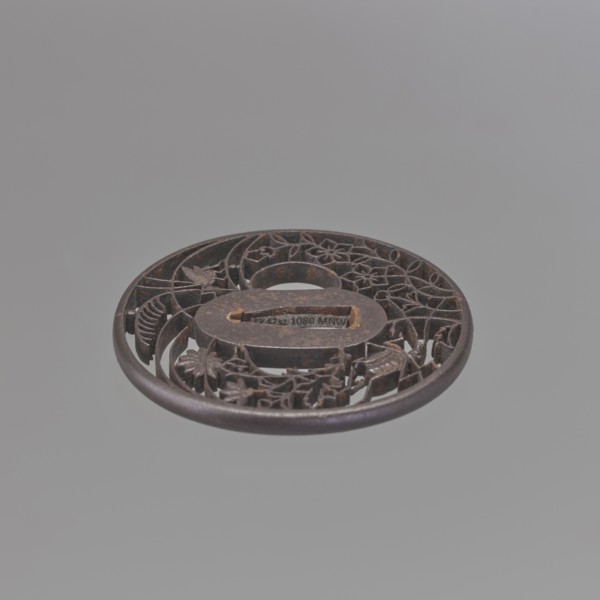 Crossguard tsuba, Akasaka role classification of creator, school author. Japanese, Edo period