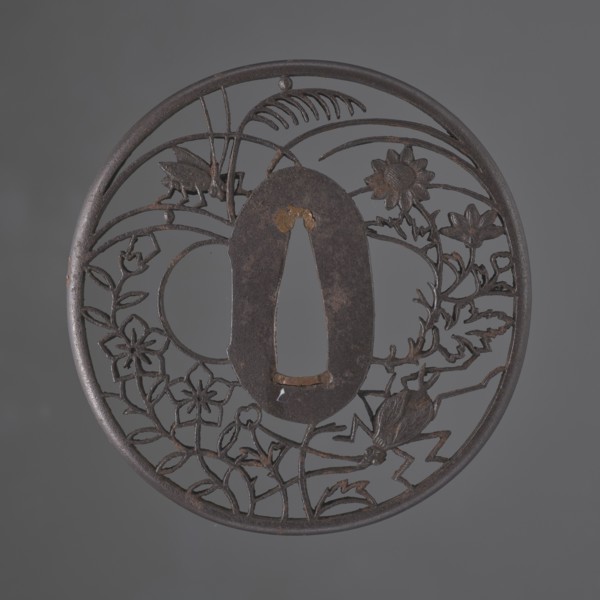 Crossguard tsuba, Akasaka role classification of creator, school author. Japanese, Edo period