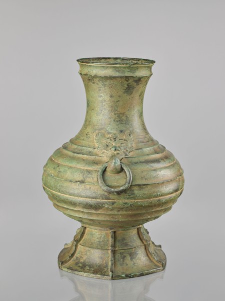 Hu-type vessel hu, bronze wine vessel, Japanese, Meiji–Taisho period, 1st half of the 20th century;