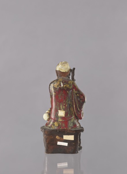Chinese Taoist immortal Jap. sennin, Japanese art, Immortals iconography, ceramic figurine of a