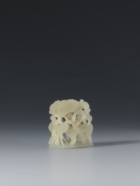 Ornament, early 17th century, China; jade; height 3.65 cm, width 3.2 cm, depth 2.5 cm. Ming