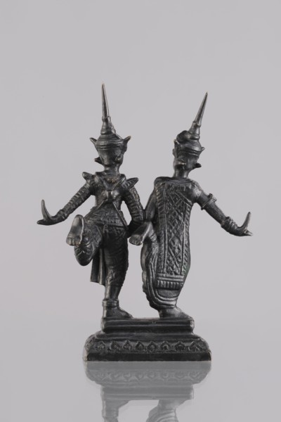 Figurines of a dancing couple, Southeast Asian art, dance, Southeast Asia culture, unknown