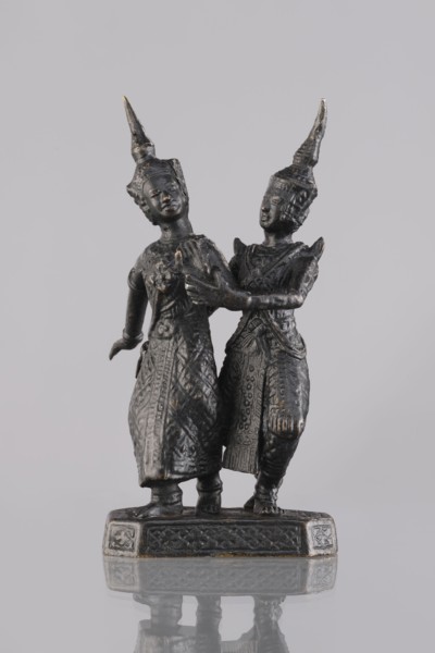 Figurines of a dancing couple, dance, Southeast Asia culture, art of Southeast Asia, 1st half of