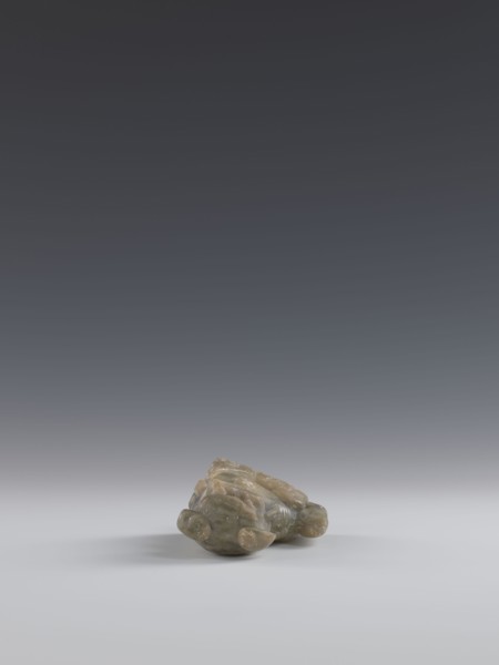 Seated lion, Chinese, lion fo iconography, Qing dynasty 1644–1911; soapstone elephantine figurine,