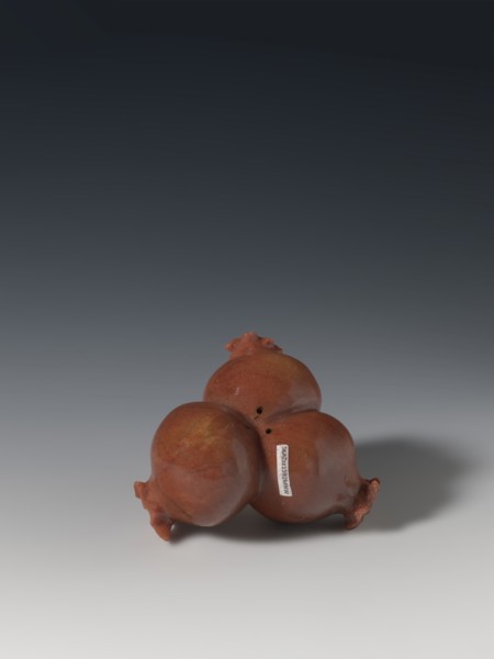 Three connected pomegranates fragment of a whole., Chinese; Qing dynasty 1644–1911. Object in the