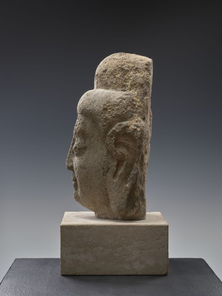 Head of Buddha, Chinese, Qing 1644–1911 and Song 960–1279 influences, Chinese Buddhism iconography;