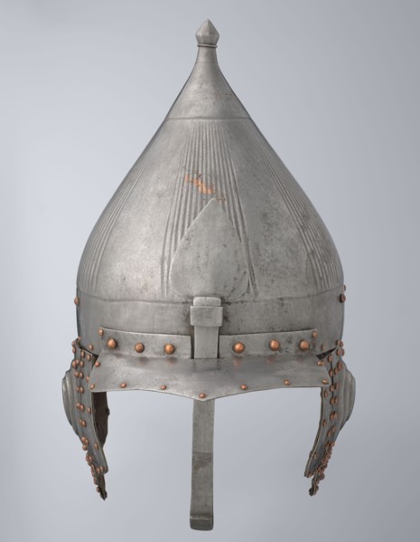 Helmet, Turkish, Ottoman dynasty 1299–1922, 16th century. Militaria headgear with movable