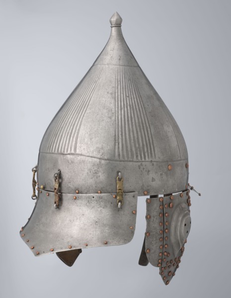 Helmet, Ottoman dynasty 1299–1922, Turkish, Islamic art; 16th century, Turkey. Militaria headgear