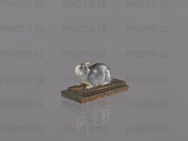Rabbit, ceramic figurine/sculpture of a rabbit, unknown ceramicist, Japan, Meiji period 1868–1912,