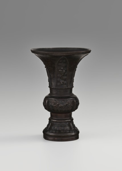 Gu-type vessel, gu cup, Chinese, ritual/ceremonial vessel, Qing dynasty 1644–1911, 18th century,