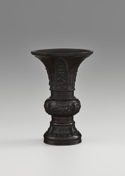 Gu-type vessel, gu cups, Chinese art, Chinese culture, ceremonial vessels, Qing 1644–1911, ritual