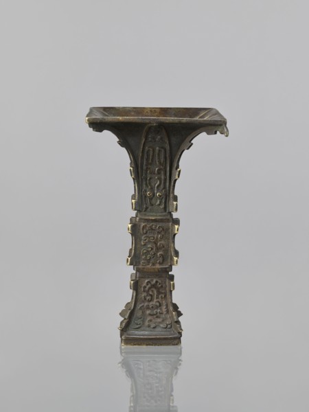 Fanggu vase, fanggu vessel, Chinese art, Chinese culture, ceremonial/ritual vessel, gu cup form,