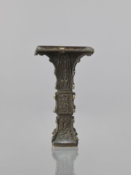 Fanggu vase, fanggu vessel, Chinese art, Chinese culture, ceremonial/ritual vessel, gu cup form,