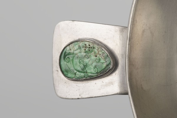Vessel, Chinese, plant ornament and decorative motifs including Chinese symbols, Qing dynasty