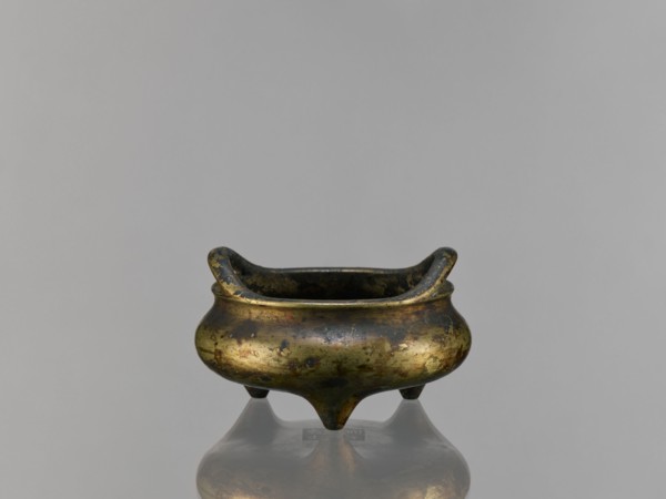 Li-type incense burner, Chinese, ceremonial Li-type ritual vessel, Ming style, Qing 1644–1911,