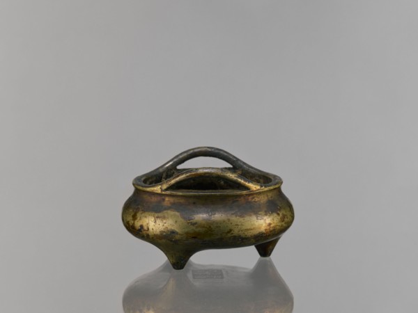 Li-type incense burner, Chinese, ceremonial/ritual vessel in Li-type form, Ming style, Qing