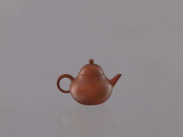 Teapot with lid; maker, ; Chinese art; Chinese culture; Qing dynasty 1644–1911; red stoneware