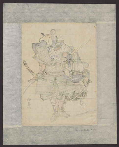 Benkei and Yoshitsune ??????, Eishôsai Chôki fl. ca. 1780–1810, ukiyo-e woodcut