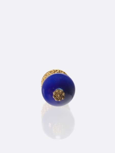 Button for a semi-official cap of a fourth-ranking official, Gift; 19th century, China, Qing