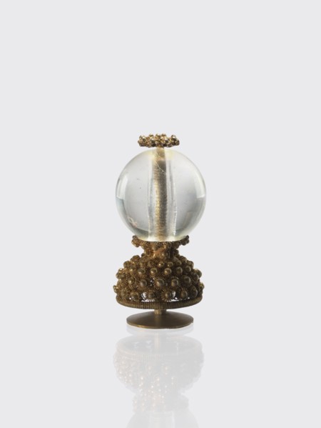 Button for a semi-official cap of a fifth-ranking official, Chinese, Qing dynasty 1644–1911. Button