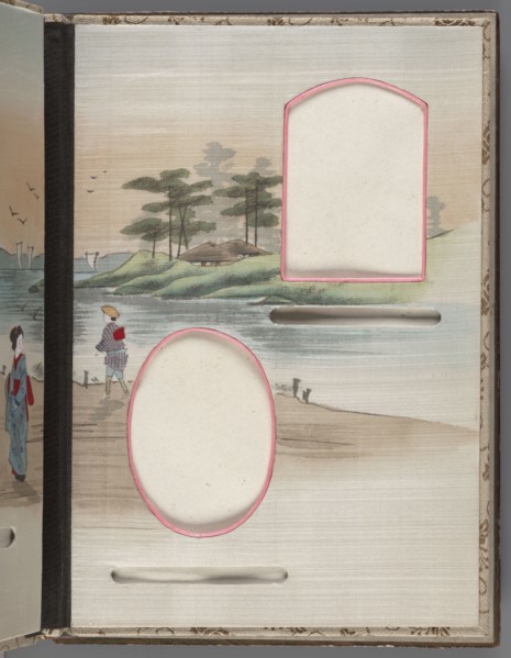 Album of photographs and postcards;, Japanese art, Meiji 1868–1912; subjects: landscapes, women