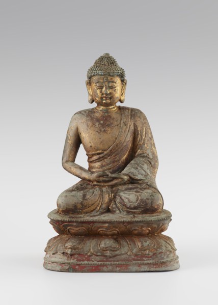 Buddha, unknown sculptor, Chinese, Qing dynasty 1644–1911, 18th century, sculpture; figurine of