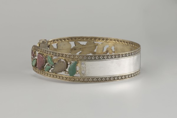Headband, ; plant ornament; Chinese; Chinese art; maker, Qing dynasty 1644–1911, 19th century; head
