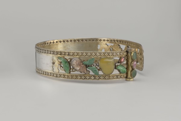 Headband, ; plant ornament; Chinese culture; Chinese art; Qing 1644–1911; head ornament; openwork