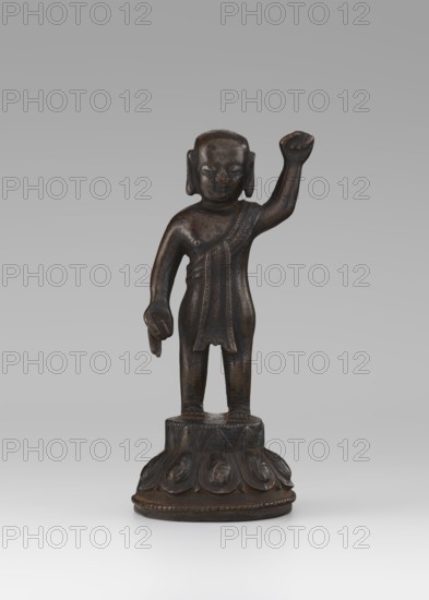Young Buddha, unknown sculptor, gift, repossession Krakow, Buddha iconography, figurines, lotus