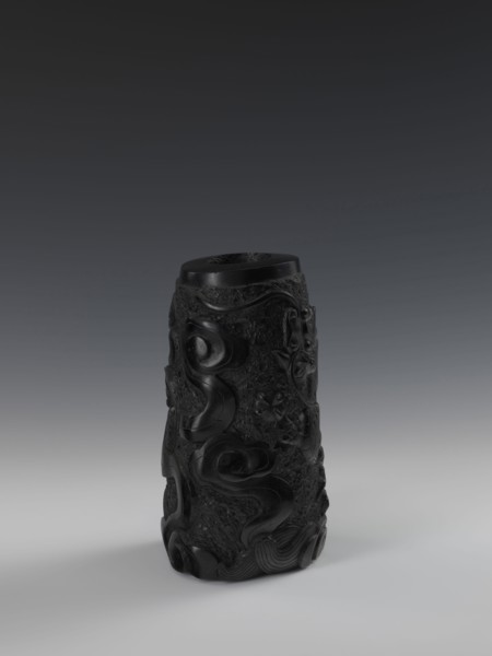 Vase, gift, Chinese art; Chinese; Qing dynasty 1644–1911; 19th century. Vessel with bas-relief
