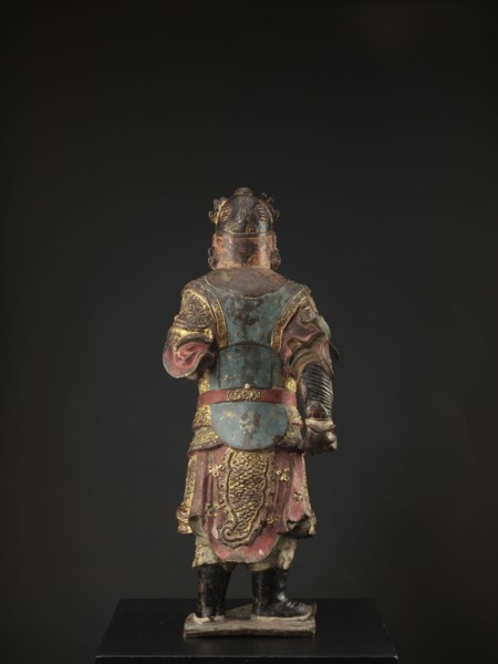 Lokapala Guardian of the World, unknown sculptor; Chinese; Chinese Buddhism; figurine of a warrior;