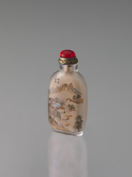 Snuffbox with stopper, Ma, Shaoxuan 1869–1939 maker, Chinese, Qing dynasty 1644–1911, 1906