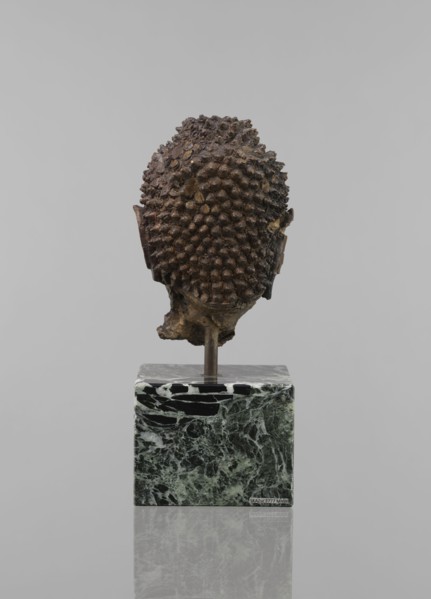 Buddha head — fragment of a sculpture, Buddhist art, Buddhism, art of Southeast Asia, Thai art,