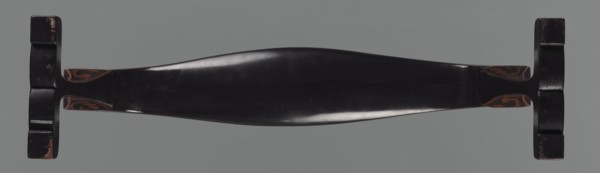 Elbow rest, Warring States Period 475–221 BCE. Standalone support in the shape of a wavy inverted